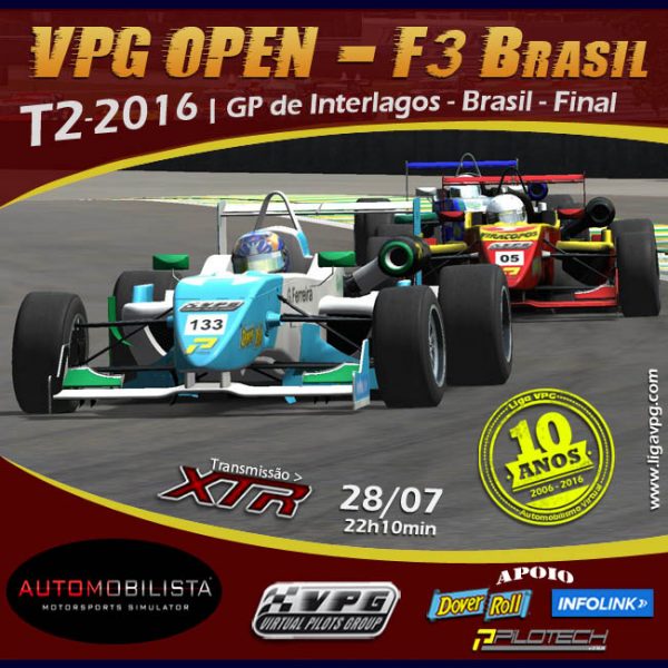 VPG OPEN Fórmula 3 - Interlagos - Final