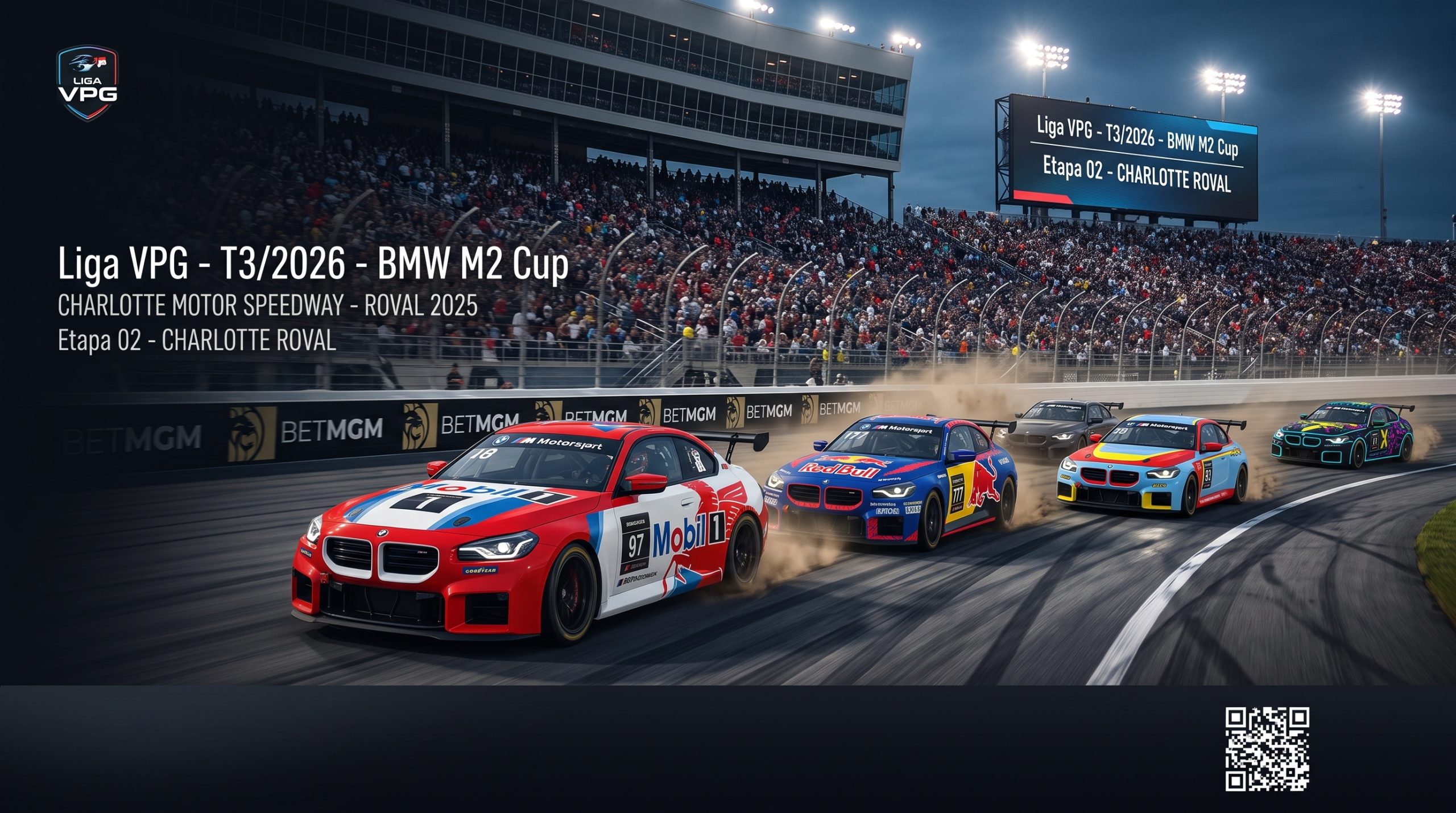 Eric Tadeu domina Charlotte Roval com dobradinha e amplia liderança na BMW M2 Cup da Liga VPG