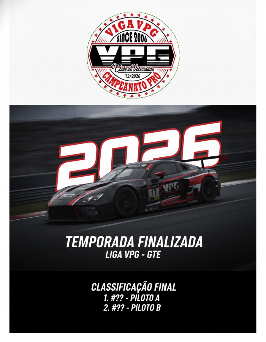 LIGA VPG GTE T3/2026: Dinomar Redfield É Campeão em Final Eletrizante